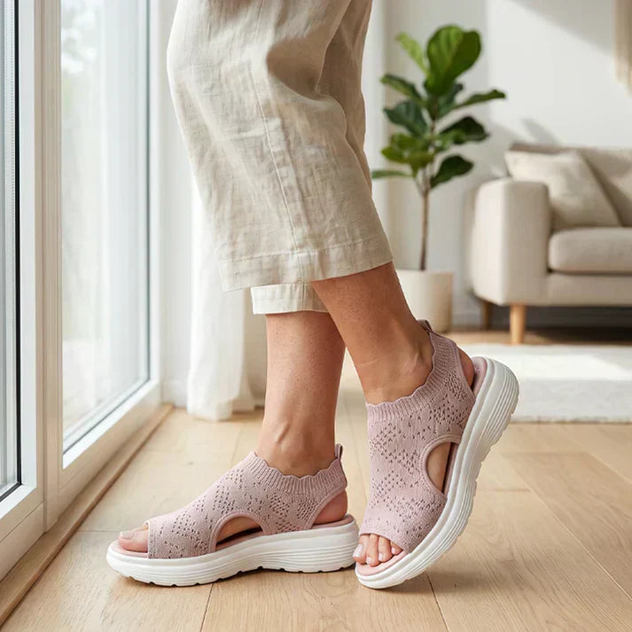 🎁New Arrivals 50% OFF💥Women's Breathable Knit Platform Sandals
