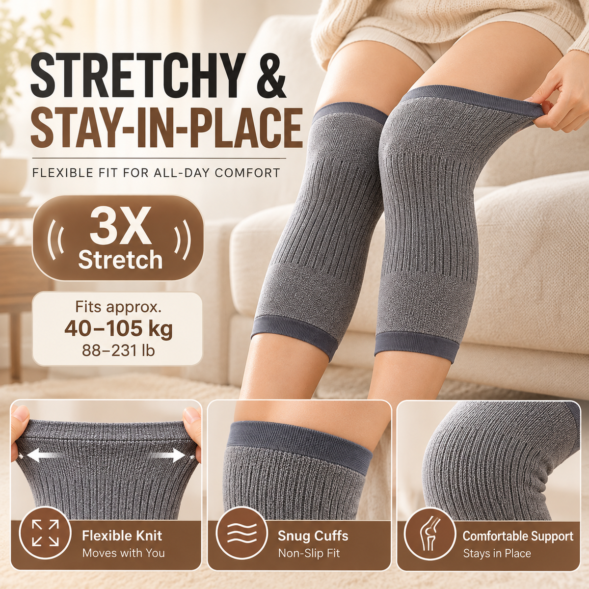 Winter Special❄️Soft And Warm Faux Cashmere Knee Pads