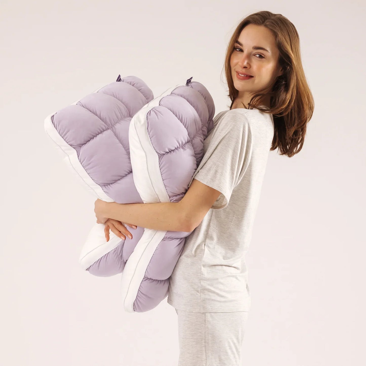 🔥50K+ Sold ☁️Ultra-Soft High Elastic Bed Pillow 🛌Ergonomic Neck Support Sleeping Pillow