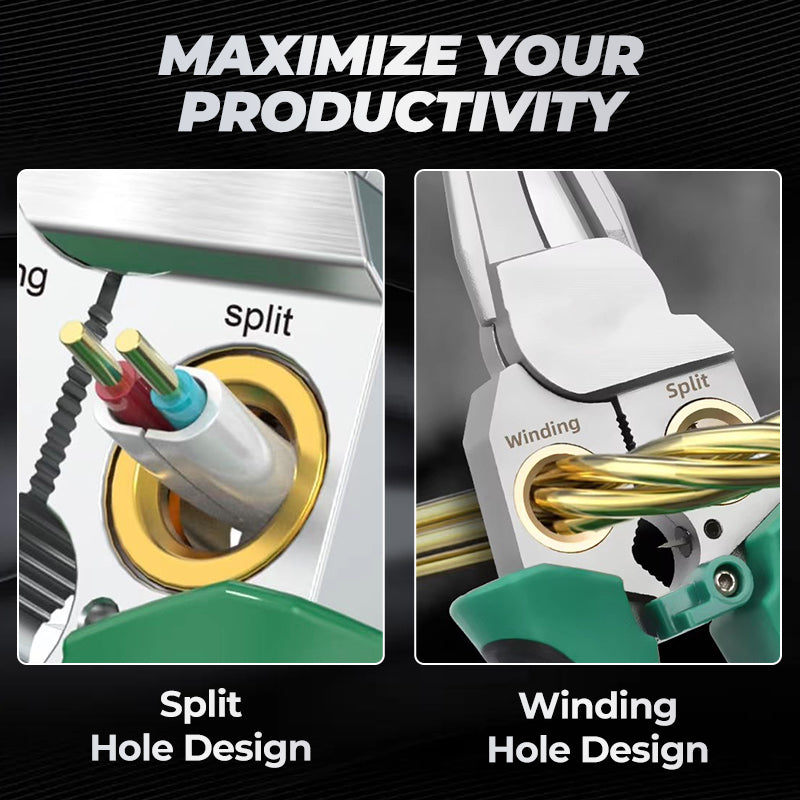 🔧 LIMITED-TIME 50% OFF! ✨ 8-in-1 Multi-Functional Wire Stripper Scissors With Electrical Test ✨