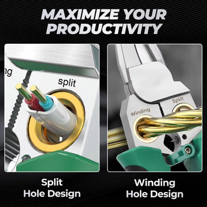 🔧 LIMITED-TIME 50% OFF! ✨ 8-in-1 Multi-Functional Wire Stripper Scissors With Electrical Test ✨