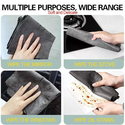 🥳2026 HOT SALE🥳Thickened Magic Cleaning Cloth – no lint, no streaks, no chemicals. Just wet, wipe & reuse. Lasts for years! ✨✅
