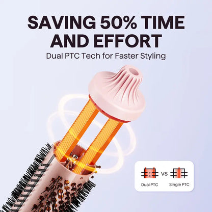 🔥2-in-1 Magic Styler | Heated Straightener & Curler Comb | Switch Hairstyles in Seconds💁‍♀️