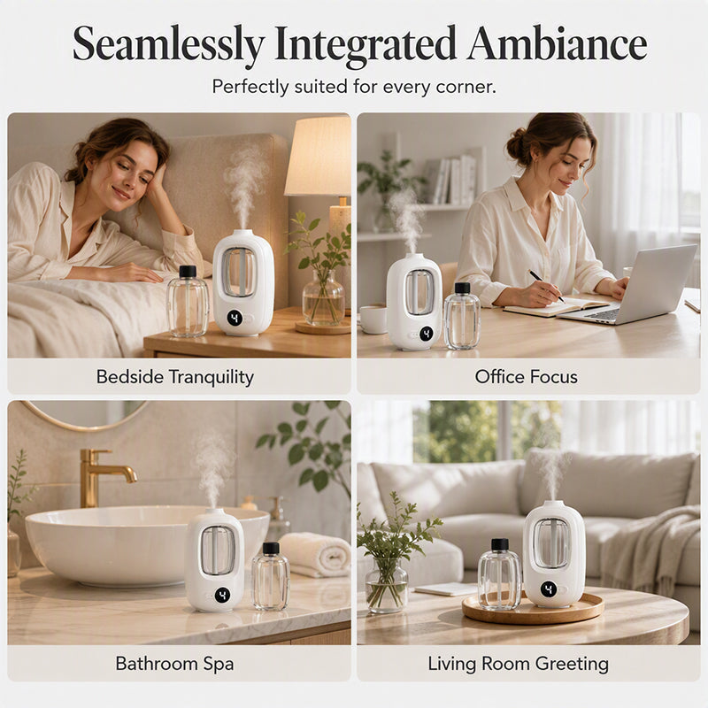 🌿 Automatic Aromatherapy Diffuser – 4-Level Timed USB Fragrance Sprayer