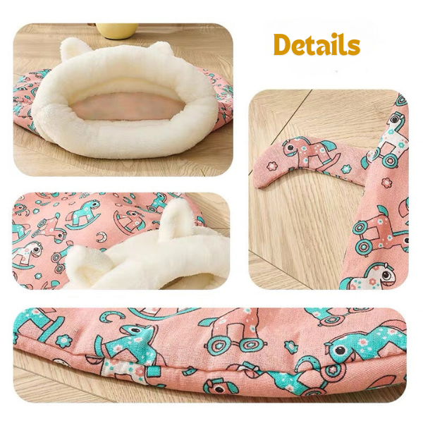 🐾  Cozy Pet Nest for Cats and Dogs - Plush & Machine Washable, Perfect for Your Pet's Comfort and Warmth ✨