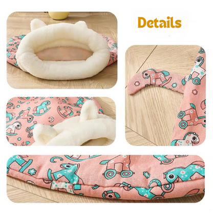 🐾  Cozy Pet Nest for Cats and Dogs - Plush & Machine Washable, Perfect for Your Pet's Comfort and Warmth ✨