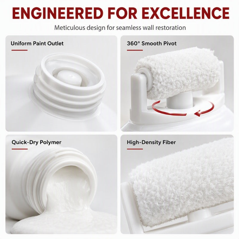 Repair Any Wall Instantly! No-Mess Roller Paste