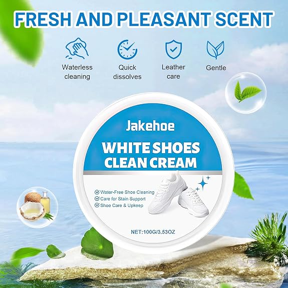 ✨ Waterless White Shoe Cleaner — Instant Stain Removal, Restores Fresh Look