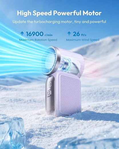 🥳2026 HOT SALE🥳💞❄️ 50% OFF! Turbo Handheld Fan – 16900 RPM, 6 speeds, LED display. 3000mAh battery, 10.7hrs cooling. Pocket‑sized power! 🌬️✨