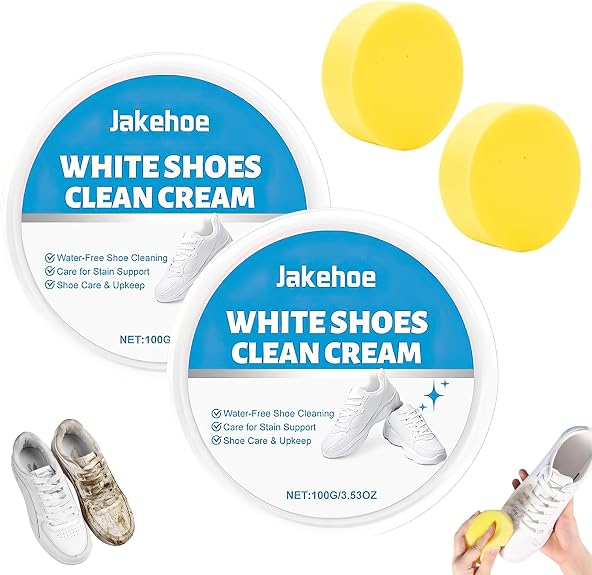 ✨ Waterless White Shoe Cleaner — Instant Stain Removal, Restores Fresh Look