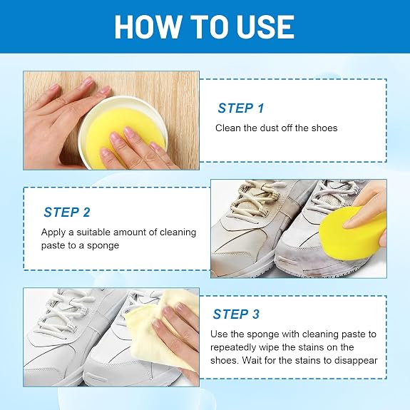 ✨ Waterless White Shoe Cleaner — Instant Stain Removal, Restores Fresh Look
