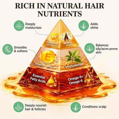 100% Raw Batana Oil for Hair from Honduras, 4.06 Fl Oz, Bright Coffee | Moisturizing Hair Mask, Adds Shine & Softness, Unrefined Conditioning Scalp Oil