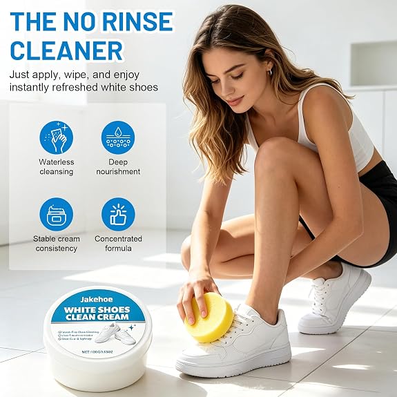✨ Waterless White Shoe Cleaner — Instant Stain Removal, Restores Fresh Look