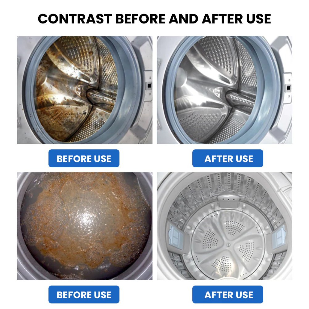 🔥Solange der Vorrat reicht 50 % Rabatt!🎉Washing Machine Deep Cleaner Tablets ( Buy 1 Get 1 FREE )