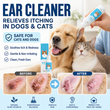 🐶🐱 Ear cleaner, Relieves itching in dogs & cats