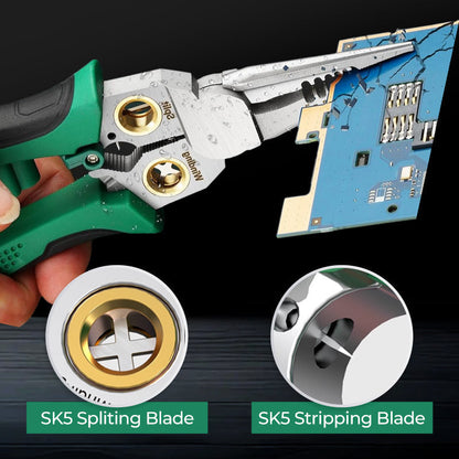 🔧 LIMITED-TIME 50% OFF! ✨ 8-in-1 Multi-Functional Wire Stripper Scissors With Electrical Test ✨