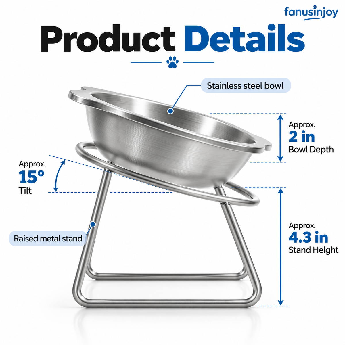 🎃 Halloween Special: 55% off! 🥣 15° Tilted Orthopaedic Feeding Bowl