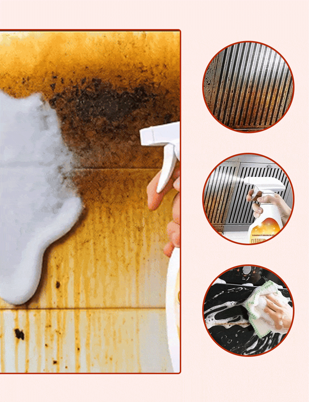 🔥Hot Sale 50% Off🔥💥Heavy-Duty Kitchen Degreaser Foam Cleaner Spray💥🔥