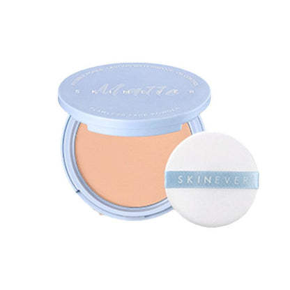 💙LAST DAY Buy 2 Get 1 Free💙Matte Perfection Pressed Powder Foundation, Oil Control Long Lasting Face Setting Powder, Buildable Coverage Compact Powder