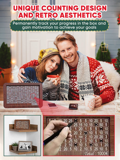 🎁 Hot Sale 54% OFF 🔥Wallet Fattening Program——Cash Vault Wooden Savings Box