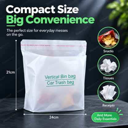🚗Self-Adhesive Car Cleaning Bags – Stick anywhere, stand firm. Multi‑use for trash or storage. No mess, no marks. 🧹✨