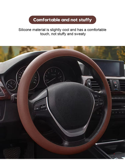 🔥All-Season Silicone Car Steering Wheel Cover