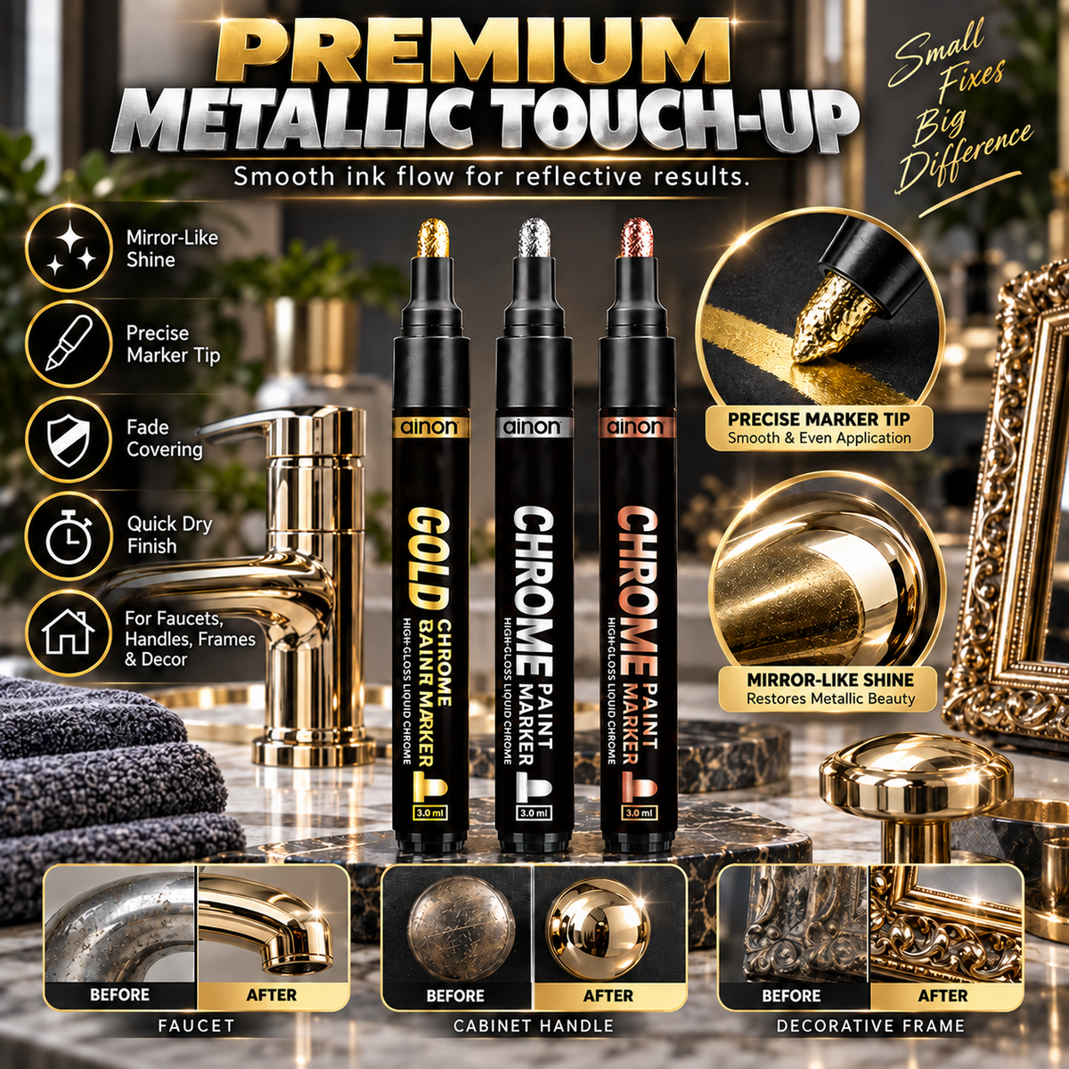 METALLIC CHROME PAINT MARKER
