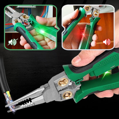🔧 LIMITED-TIME 50% OFF! ✨ 8-in-1 Multi-Functional Wire Stripper Scissors With Electrical Test ✨