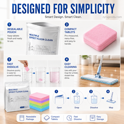 30-Pieces Multi-Effect Floor Cleaning Sheets