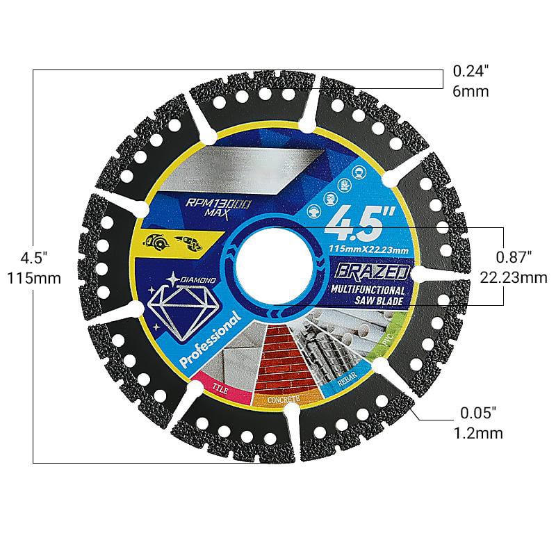 SCOMERI💎 4.5" Multi-Material Diamond Blade – Maximum Durability & Reliable Cutting 🛠️⚙️