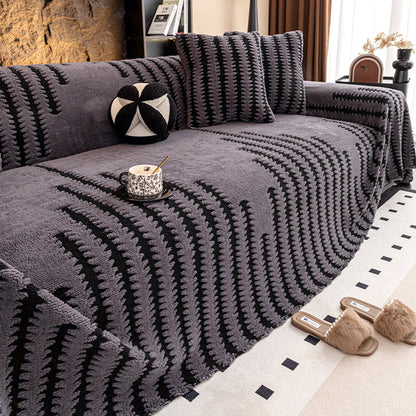 SCOMERI⚡ Plush Non-Slip Sofa Cover🛋️