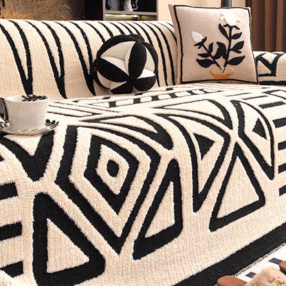 SCOMERI⚡ Plush Non-Slip Sofa Cover🛋️