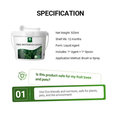 Long-Lasting Tree Whitewash Agent