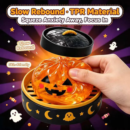Halloween Cute Scary Ghost Maruko Squishy Squeeze Toy Set, Mini Portable Stress Toy, Sensory Products for Halloween Things, Party Treat Bag Fillers & Mini Gifts