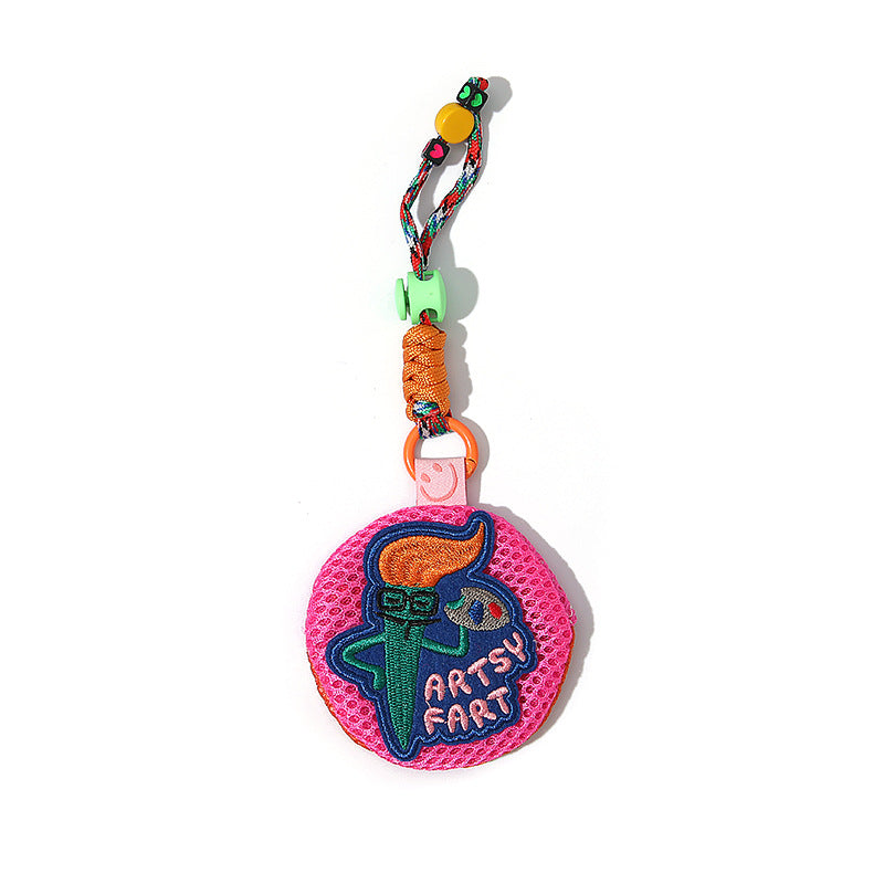 Colorful Mesh & Braid Bag Pendant