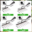 🌱Limited Time Half Price - 4/5/6/7 Tooth Carbon Steel Garden Hand Rake