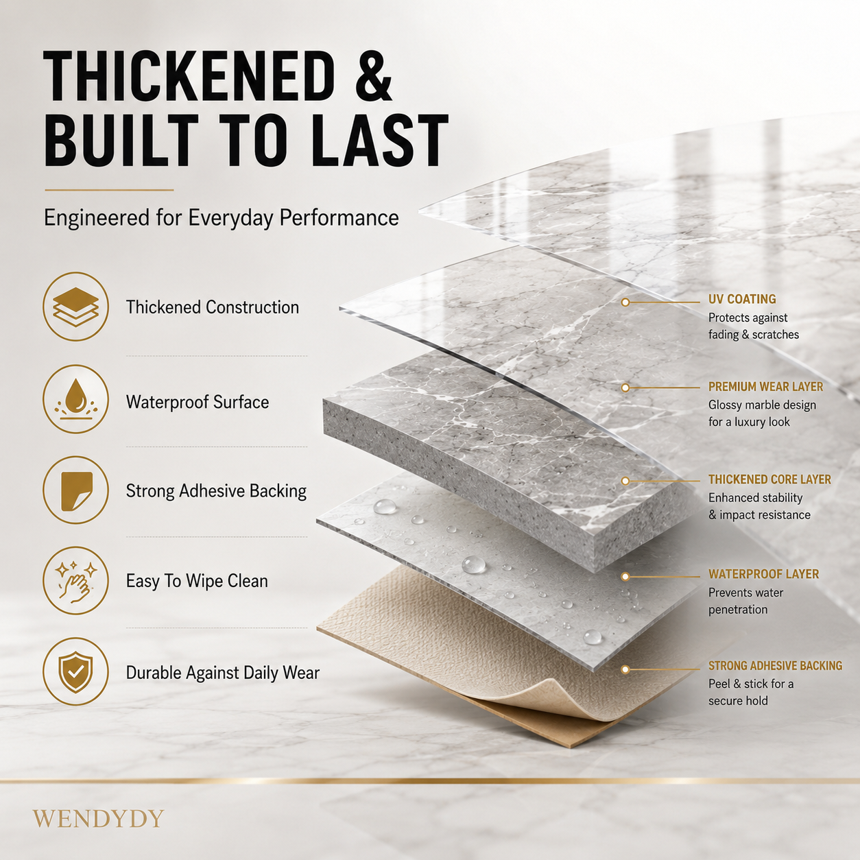 🧱 LIMITED-TIME 50% OFF! ✨ Self-Adhesive Floor Tile – Thickened, Waterproof, Peel & Stick ✨