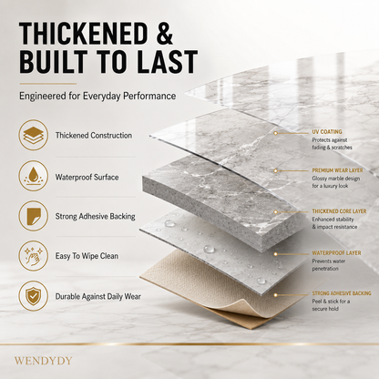 🧱 LIMITED-TIME 50% OFF! ✨ Self-Adhesive Floor Tile – Thickened, Waterproof, Peel & Stick ✨