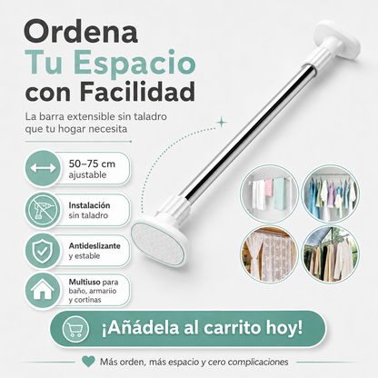 ✨Oferta estrella de 2026✨Barra telescópica para ropa