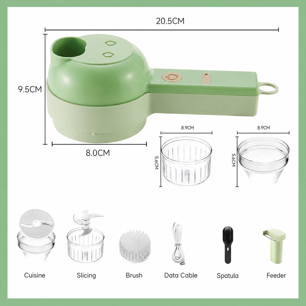🥳Wireless Food Processor – Cordless, one-touch chop. Perfect for arthritic hands. Kitchen prep made easy⚡🥗