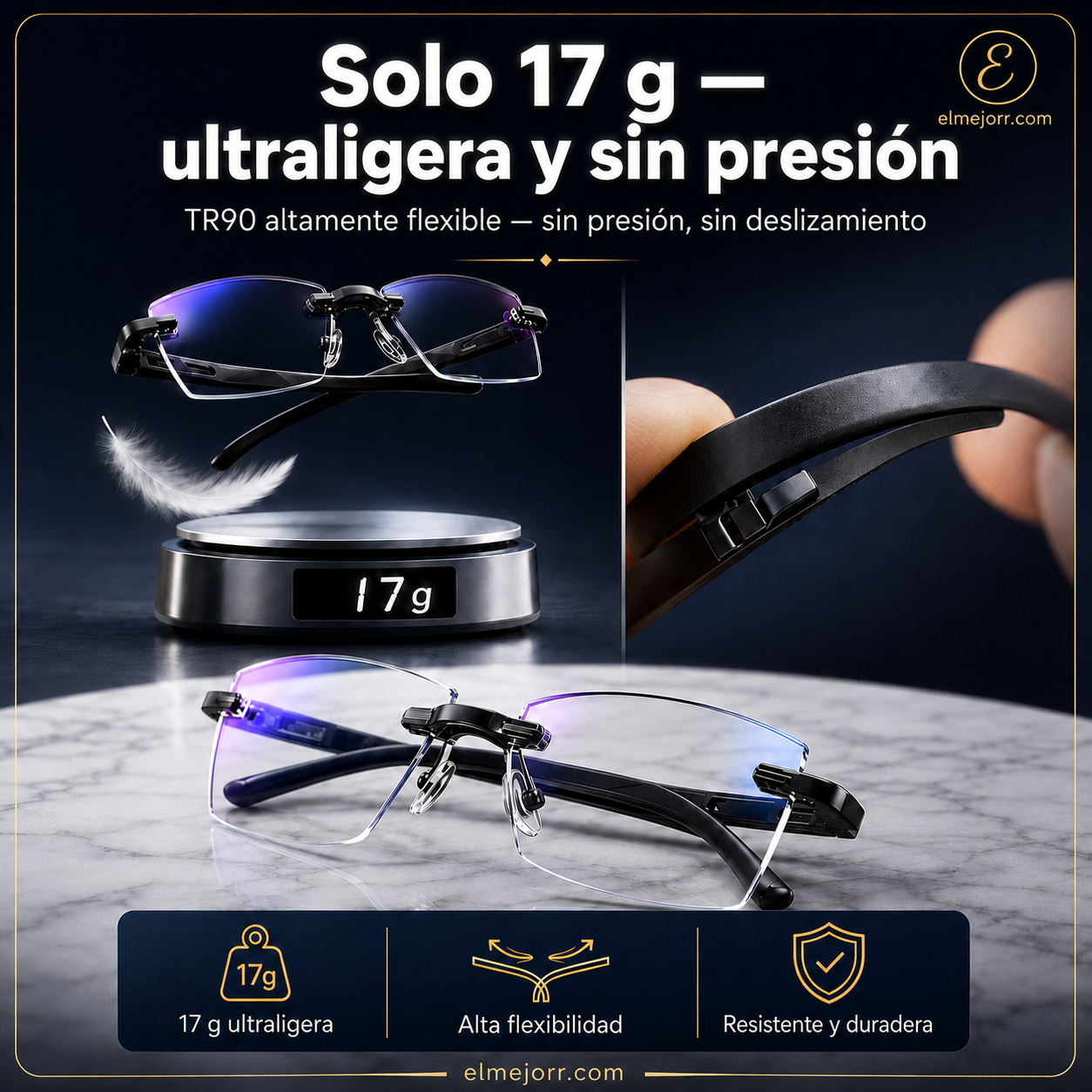 🔥Nuevas gafas de lectura de doble uso antiazules de alta dureza de zafiro✨