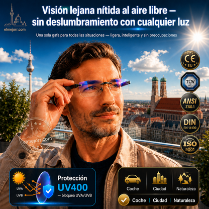 🔥Nuevas gafas de lectura de doble uso antiazules de alta dureza de zafiro✨