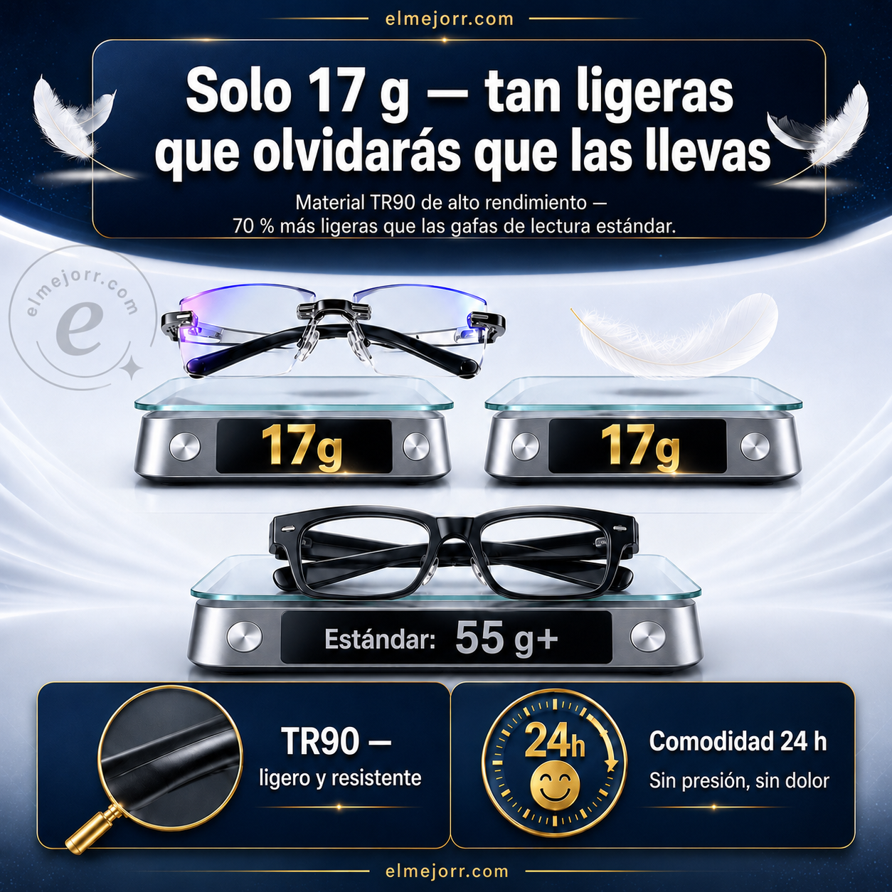 🔥Nuevas gafas de lectura de doble uso antiazules de alta dureza de zafiro✨