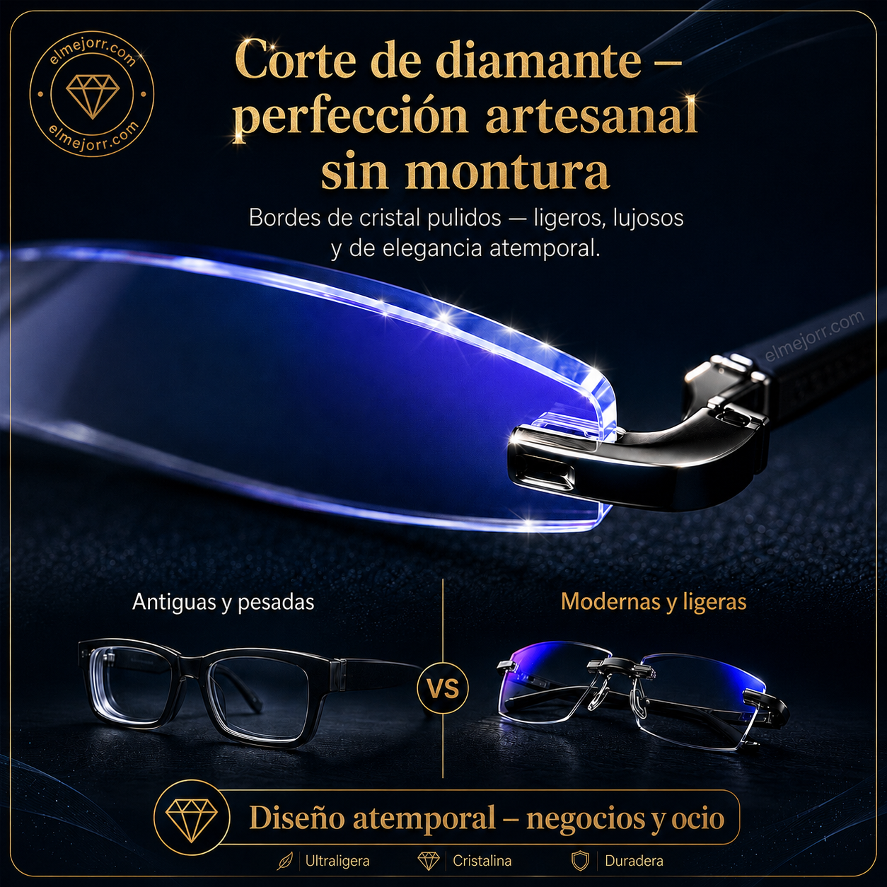 🔥Nuevas gafas de lectura de doble uso antiazules de alta dureza de zafiro✨