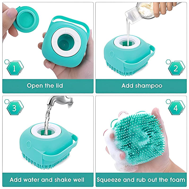 🐶🐱Massage brush for bathing pets