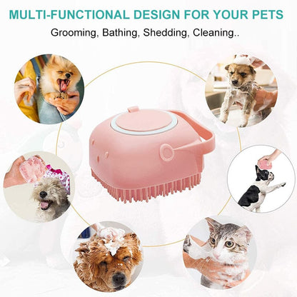 🐶🐱Massage brush for bathing pets