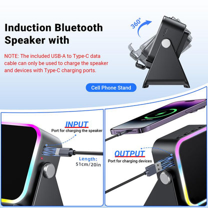 🎉 2026 Sale — Over 34,000 Sold! 🎵 Induction Audio, Phone Holder & Ambient Light – 5-in-1 Music Station ✨