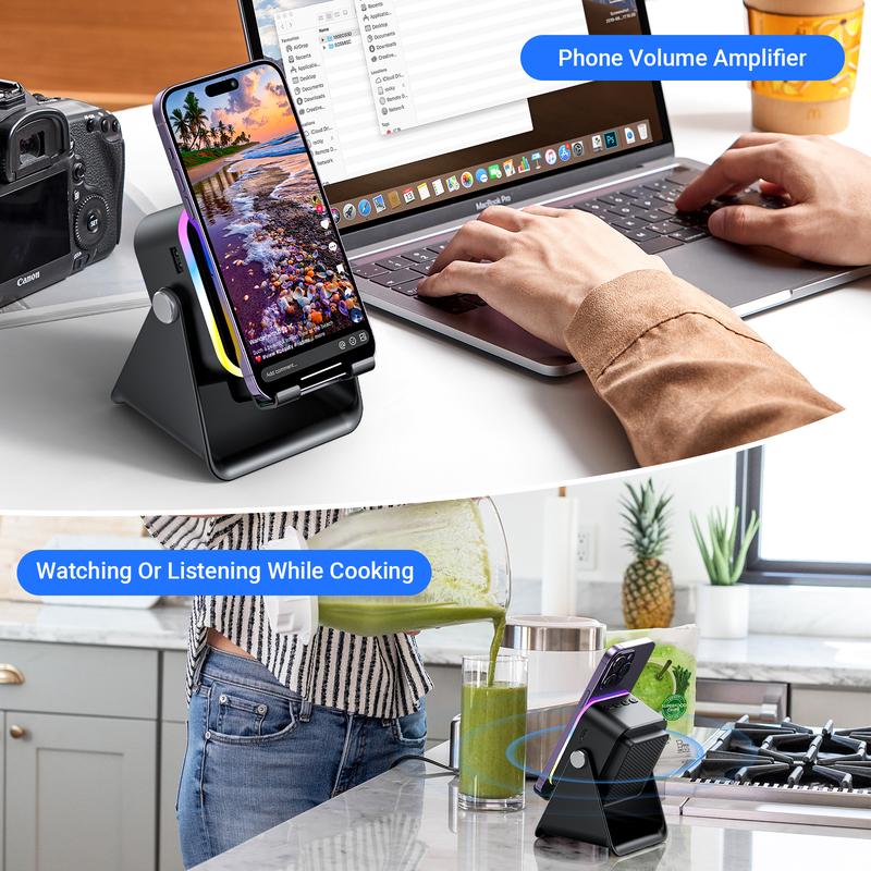 🎉 2026 Sale — Over 34,000 Sold! 🎵 Induction Audio, Phone Holder & Ambient Light – 5-in-1 Music Station ✨
