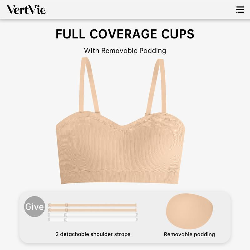 💜BUY 1 GET 1 FREE 💜Strapless, wire-free bra with crossover side closure