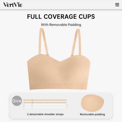 💜BUY 1 GET 1 FREE 💜Strapless, wire-free bra with crossover side closure